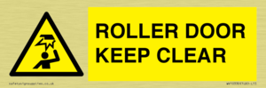 ROLLER DOOR KEEP CLEAR